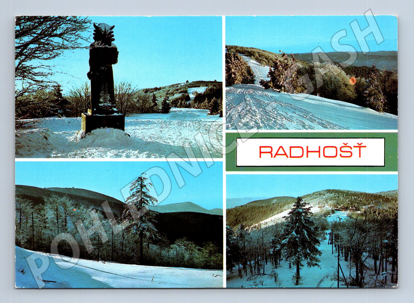 Pohlednice Radhošť - socha Radegasta (M10232)