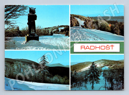 Pohlednice Radhošť - socha Radegasta (M10232)