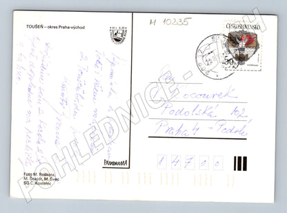 Pohlednice Toušeň, okres Praha-východ - více záběrů (M10235)