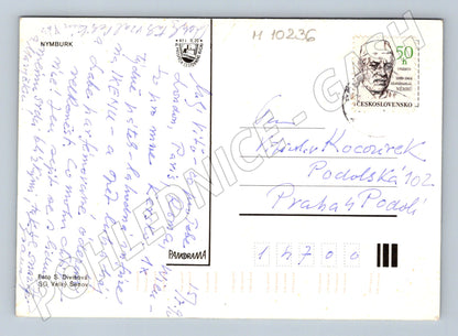 Pohlednice Nymburk – vícezáběrová, prošlá poštou (M10236)
