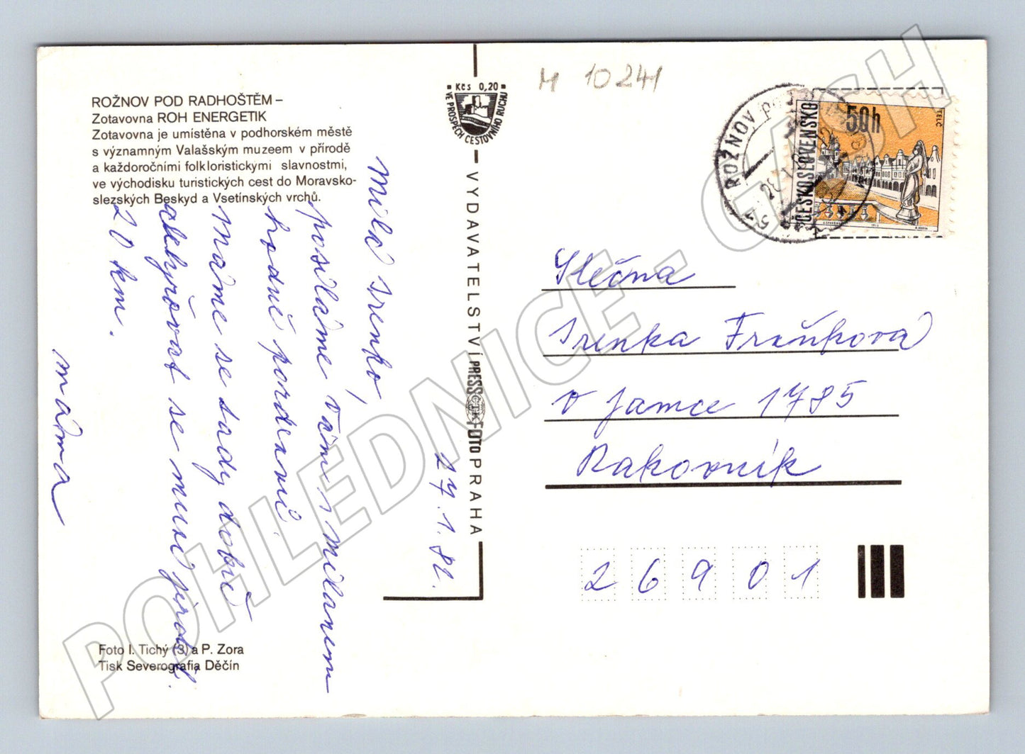 Pohlednice Rožnov pod Radhoštěm Zotavovna ROH Energetik (M10241)