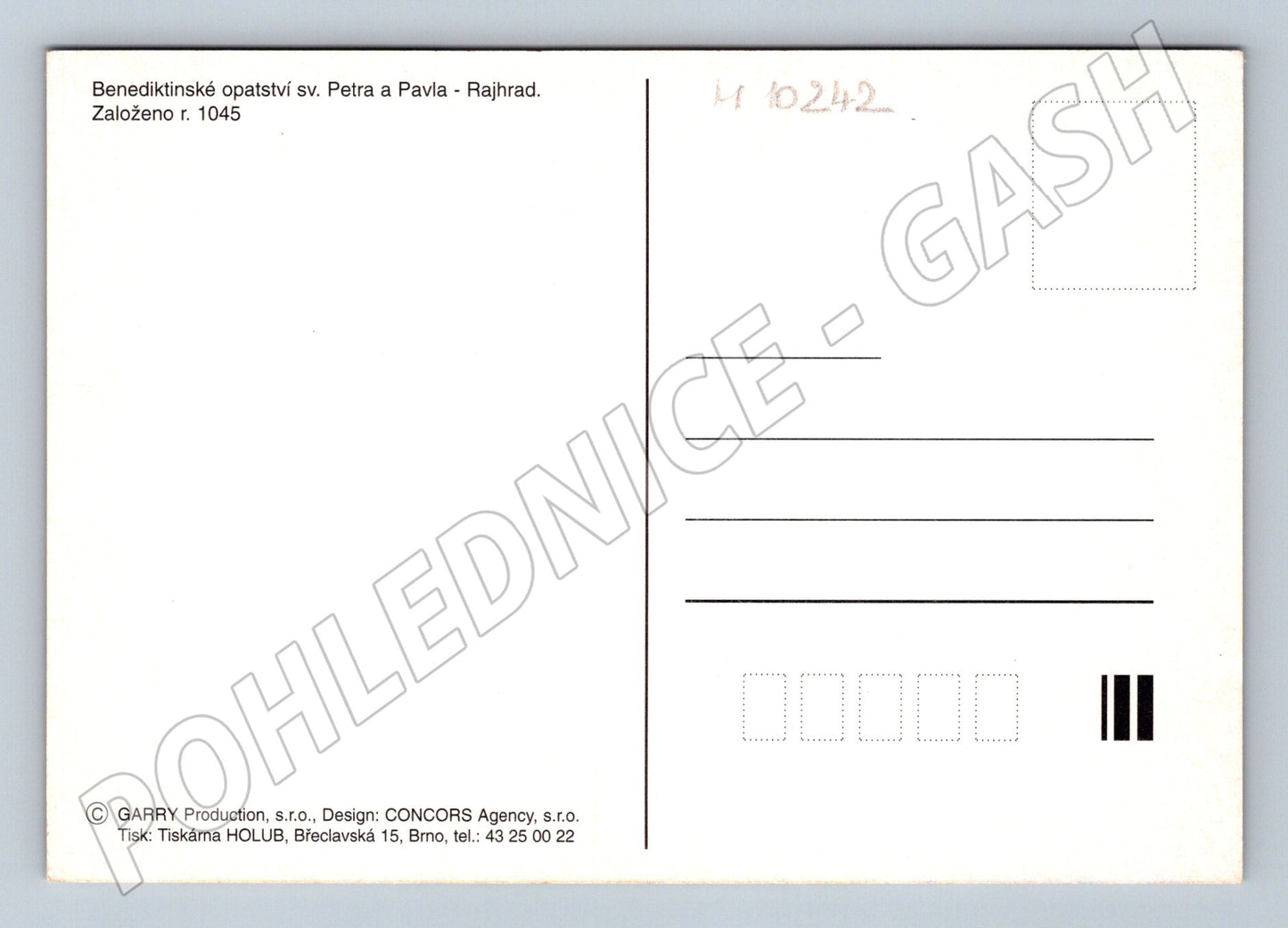 Pohlednice Benediktinské opatství sv. Petra a Pavla (M10242)
