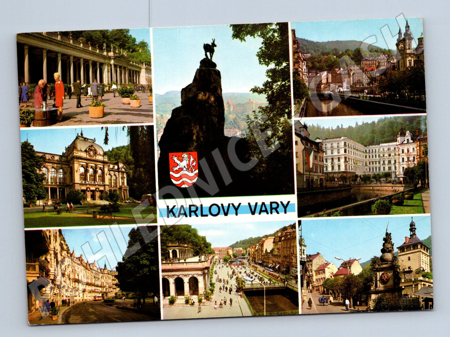 Pohlednice Karlovy Vary - koláž, více pohledů (M10246)
