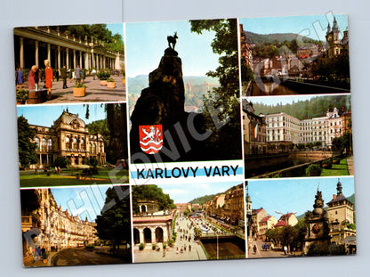 Pohlednice Karlovy Vary - koláž, více pohledů (M10246)