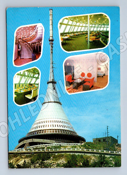 Pohlednice Liberec Ještěd - hotel a vysílač (M10249)