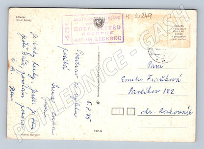 Pohlednice Liberec Ještěd - hotel a vysílač (M10249)