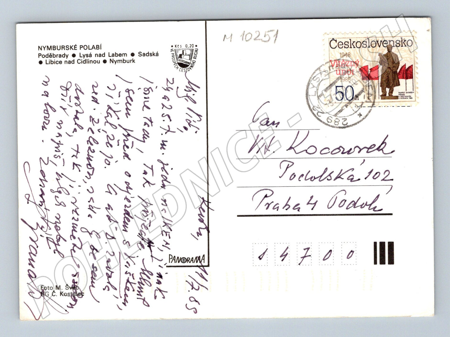 Pohlednice Nymburské Polabí – Nymburk 1985 (M10251)