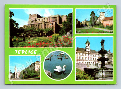 Pohlednice Teplice – více pohledů, kolorovaná (M10254)