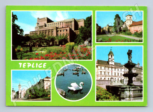 Pohlednice Teplice – více pohledů, kolorovaná (M10254)