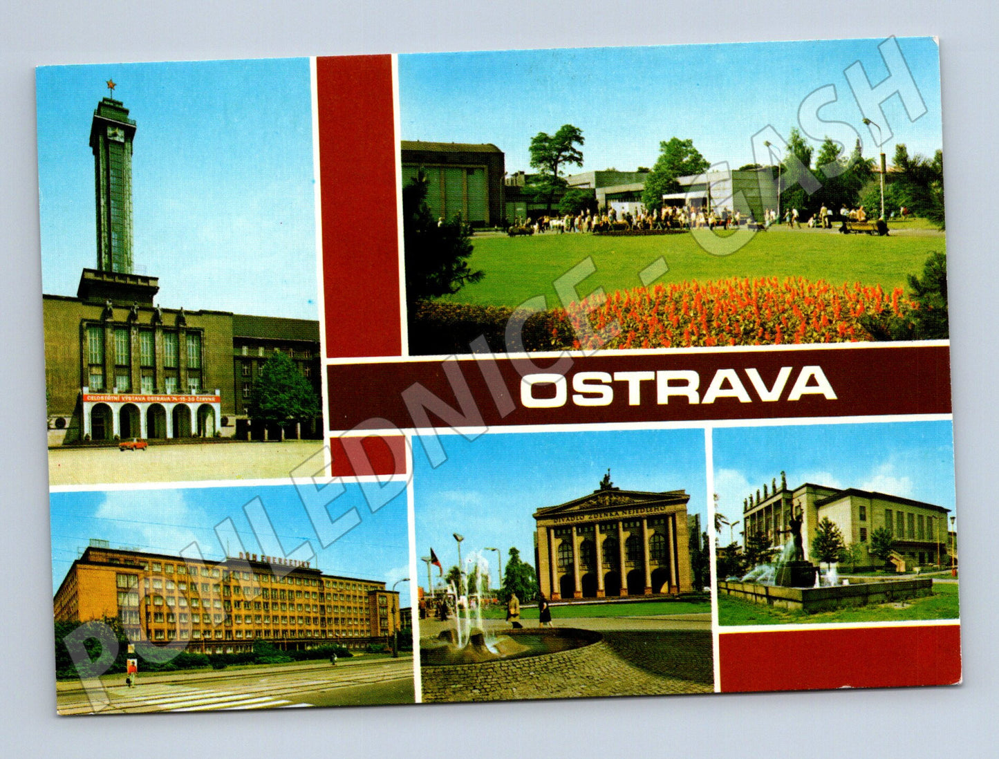 Pohlednice Ostrava – Nová radnice, Černá louka (M10259)