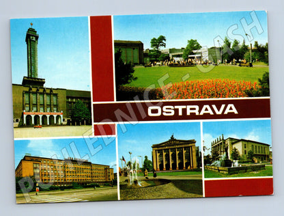Pohlednice Ostrava – Nová radnice, Černá louka (M10259)