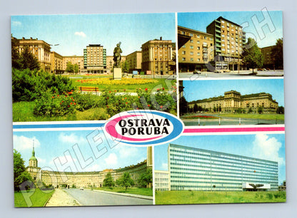 Pohlednice Ostrava-Poruba historická – více záběrů (M10260)