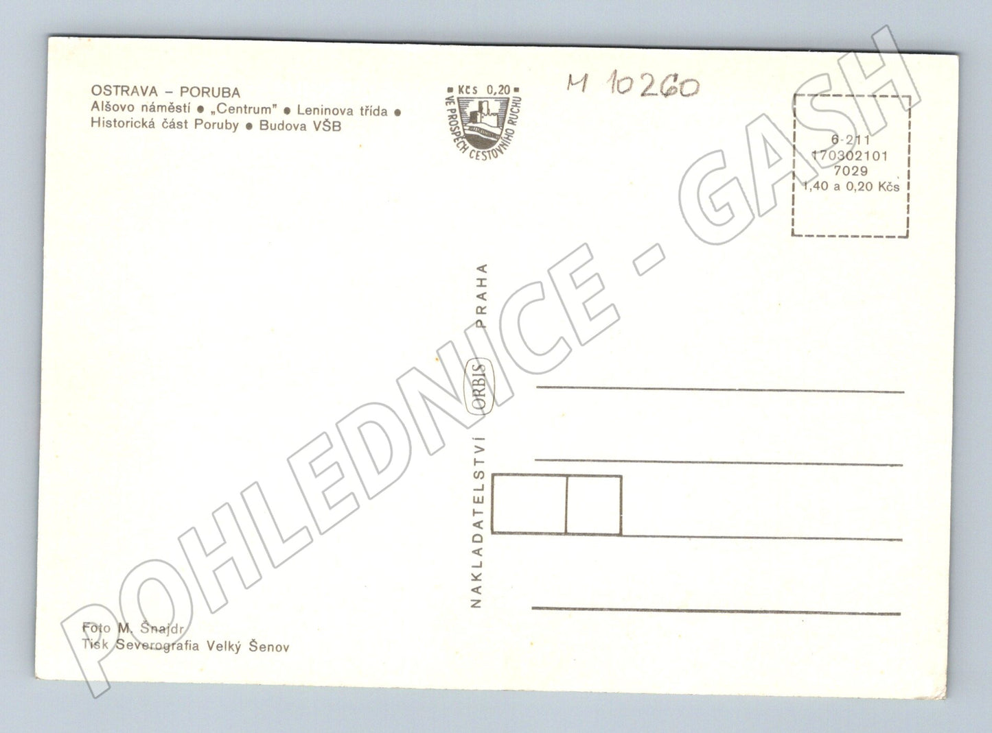 Pohlednice Ostrava-Poruba historická – více záběrů (M10260)