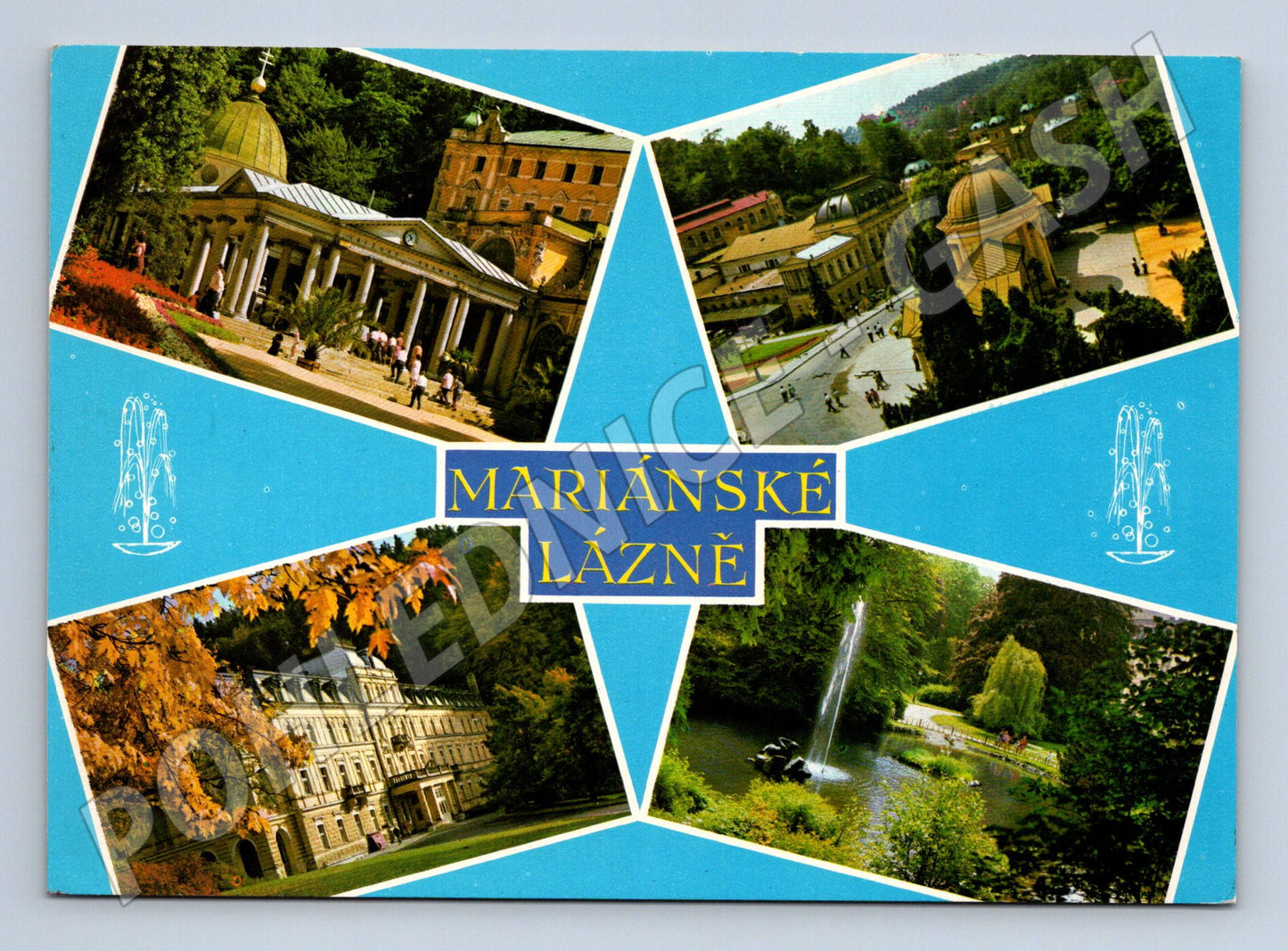 Pohlednice Mariánské Lázně – koláž (M10262)