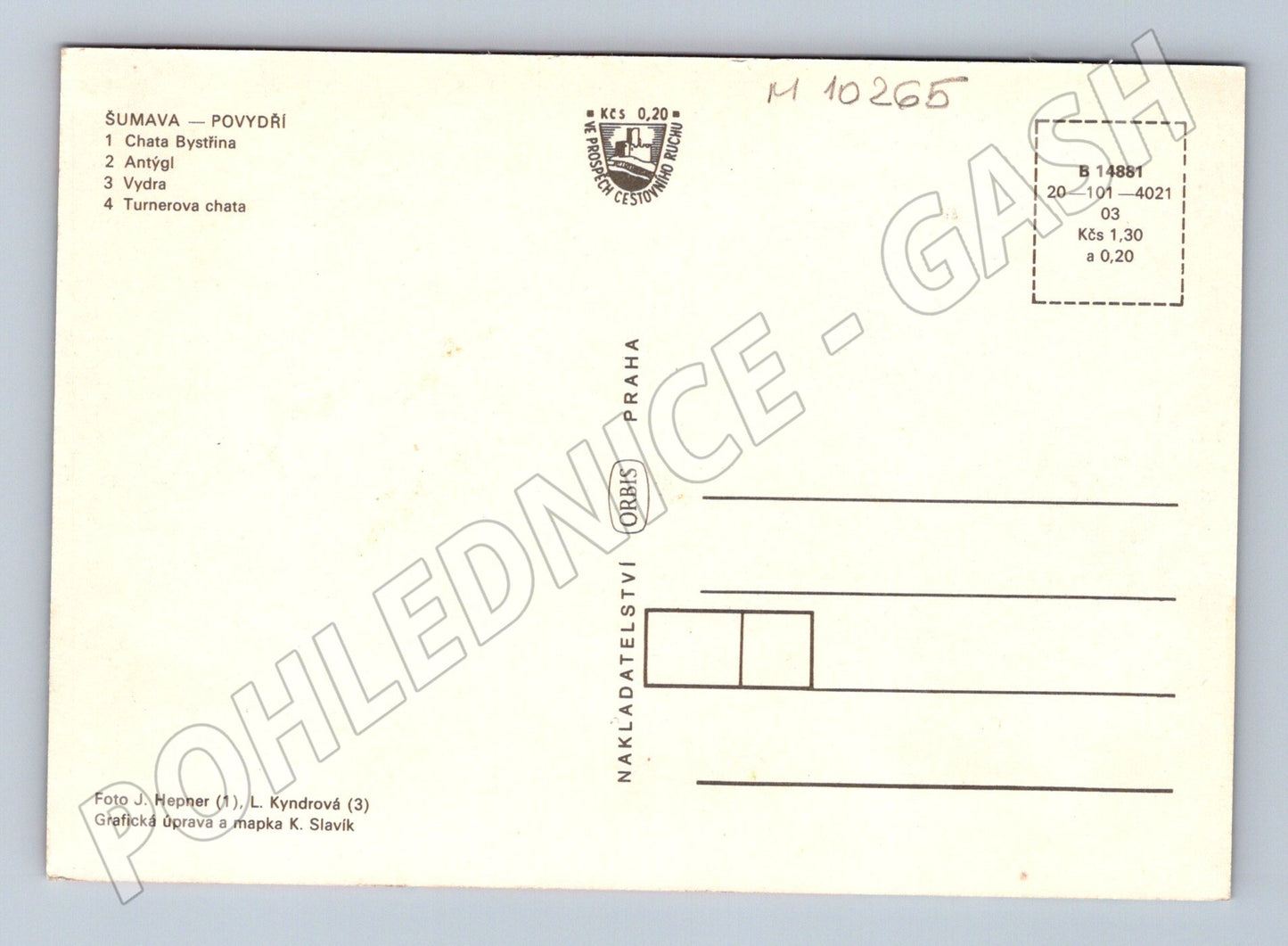 Pohlednice Šumava Povydří - Turnerova chata (M10265)