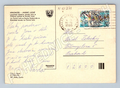 Pohlednice Janské Lázně Krkonoš 1980 (M10271)