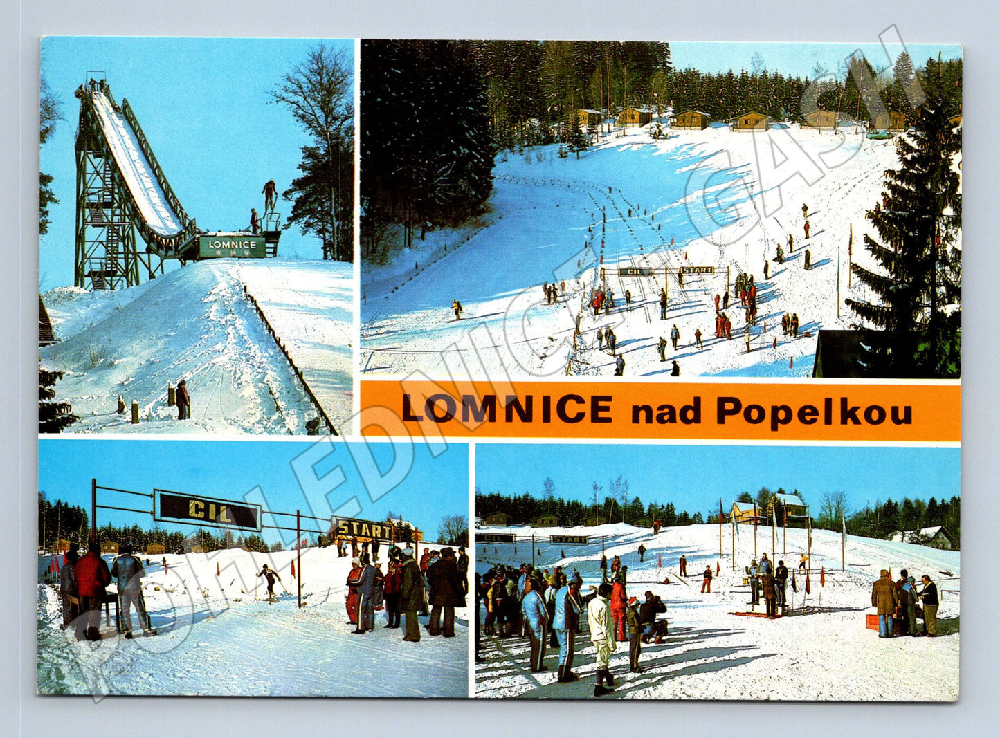 Pohlednice Lomnice nad Popelkou - zimní lyžařský areál (M10281)