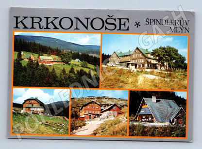 Pohlednice Krkonoše Špindlerův Mlýn – horské boudy (M10284)