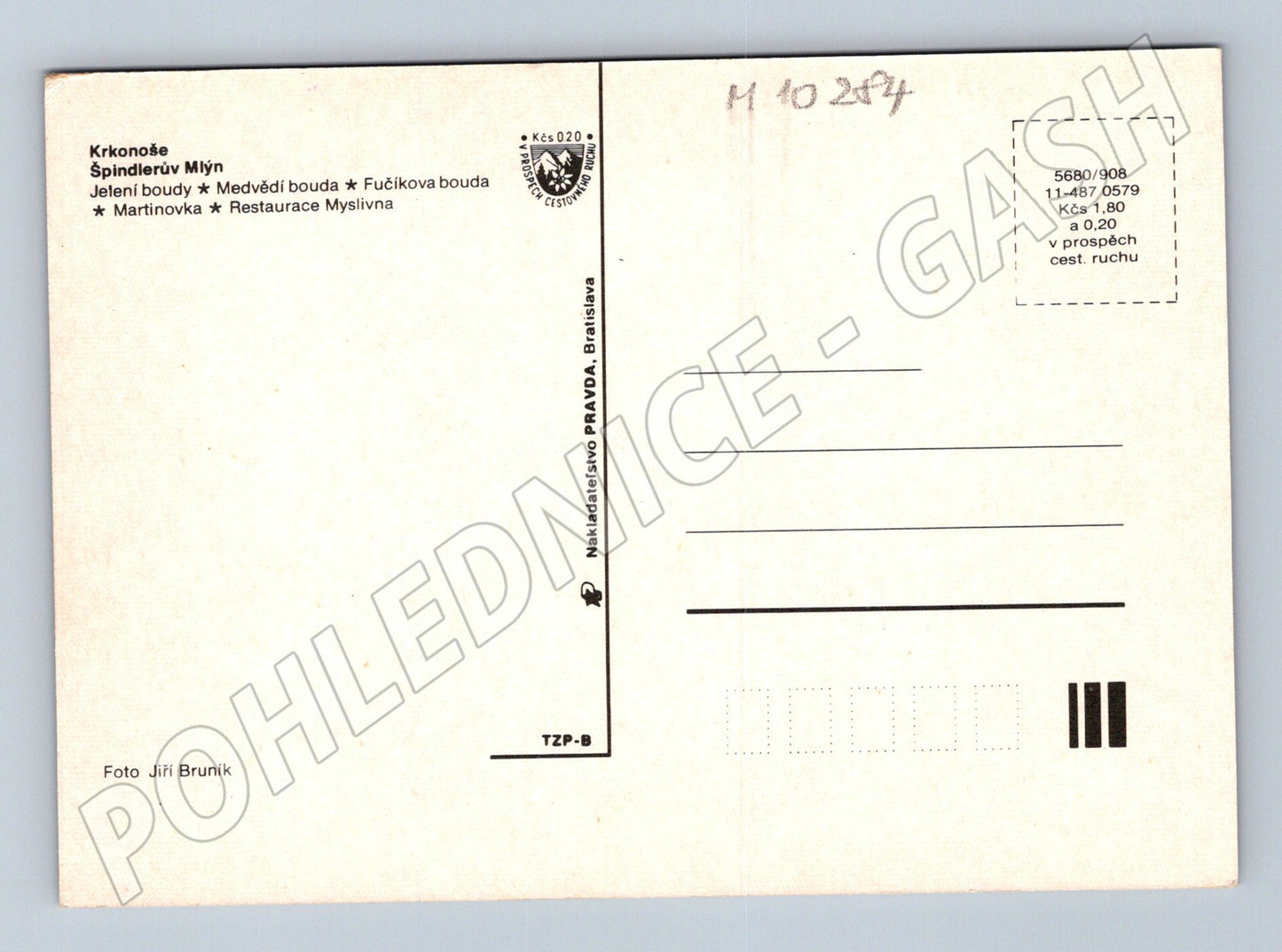 Pohlednice Krkonoše Špindlerův Mlýn – horské boudy (M10284)