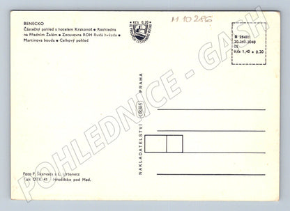 Pohlednice Benecko - hotel Krakonoš, rozhledna (M10286)