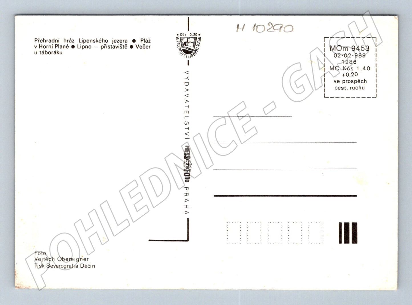 Pohlednice Pozdrav z Lipna – Lipenská přehrada (M10290)