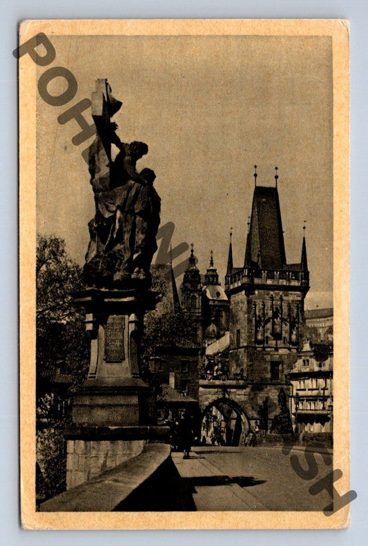 Pohlednice Praha Karlův most Malostranské věže (M103)