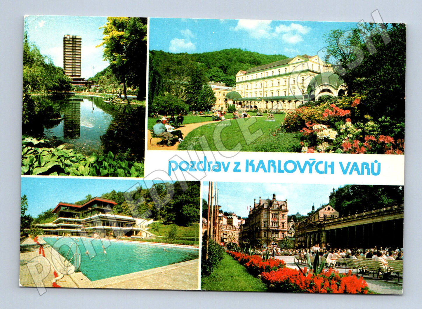 Pohlednice Pozdrav z Karlových Varů – Panorama Praha (M10300)