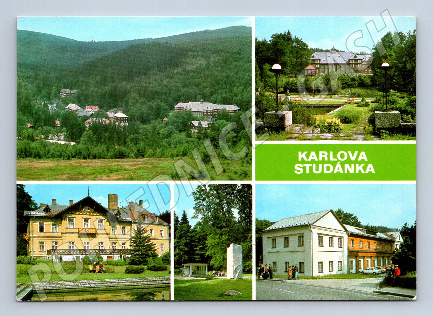 Pohlednice Karlova Studánka lázeňské město (M10303)