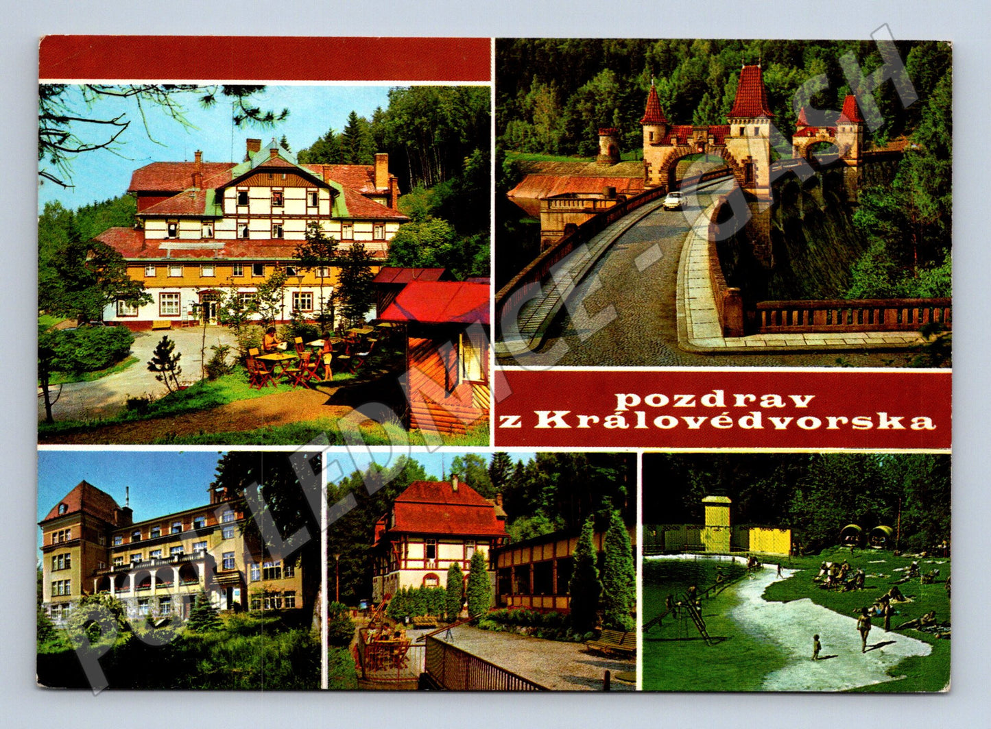 Pohlednice Královédvorsko – Bílá Třemešná, Labská přehrada (M10304)