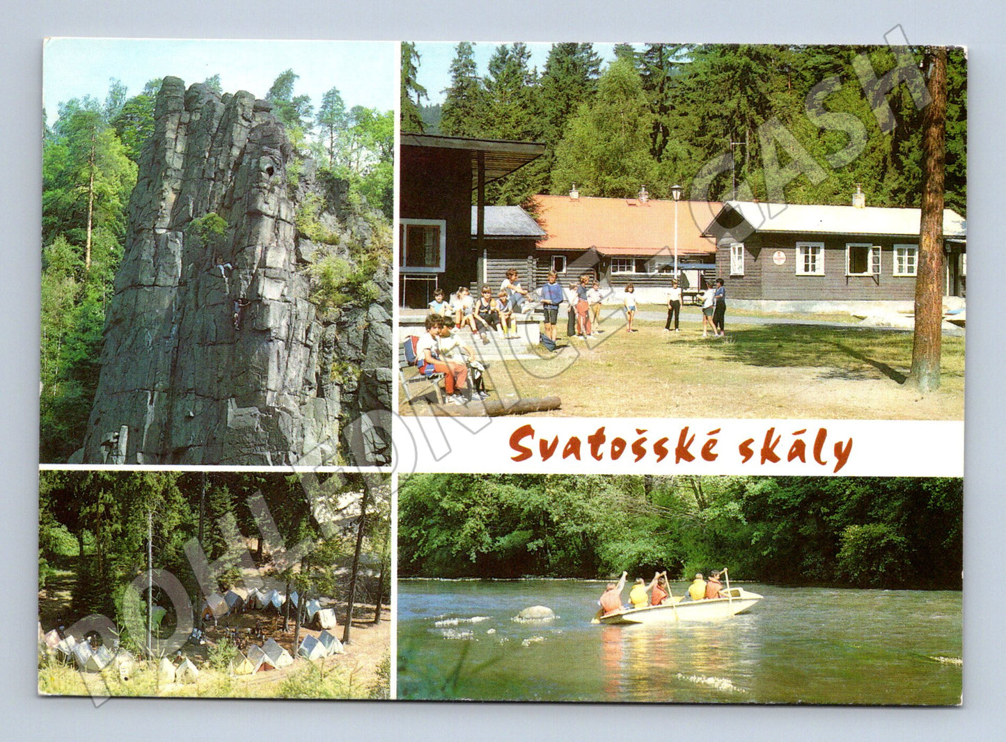 Pohlednice Svatosské skály - odeslaná, Československo (M10306)