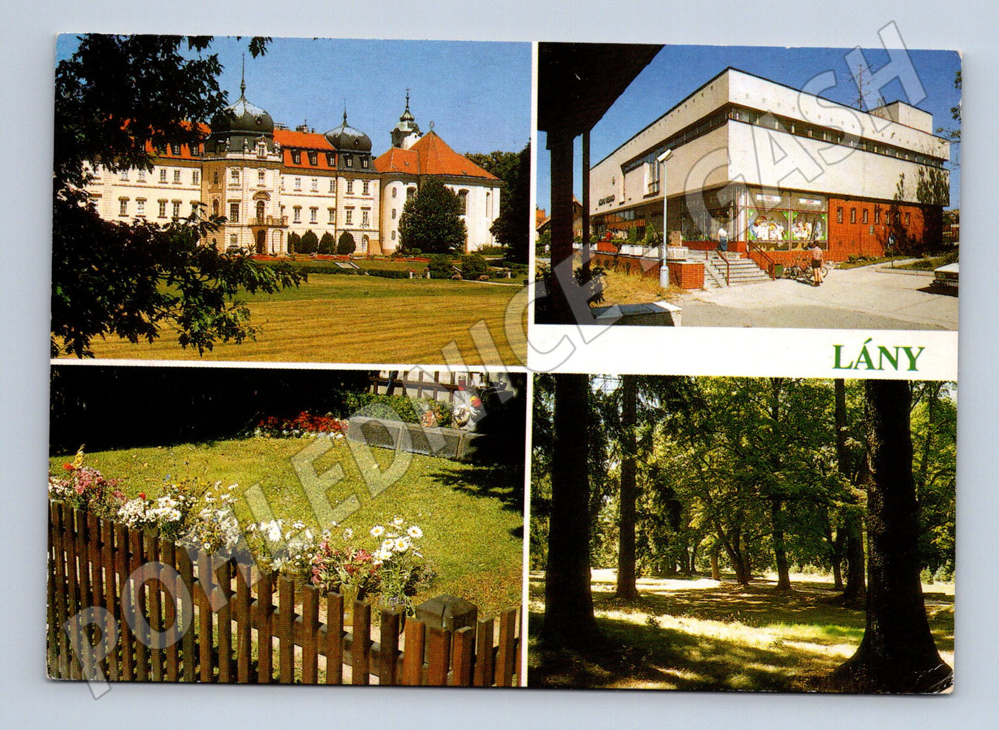 Pohlednice Lány – zámek a park (M10307)