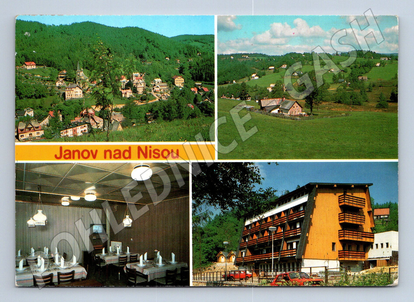 Pohlednice Janov nad Nisou - více pohledů (M10310)