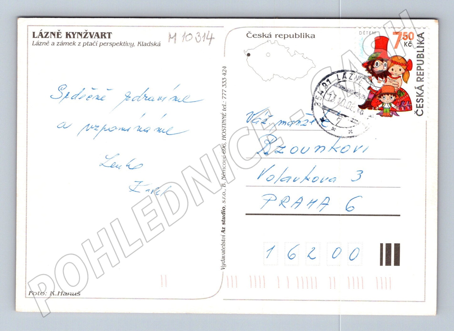Pohlednice Lázně Kynžvart – více záběrů (M10314)