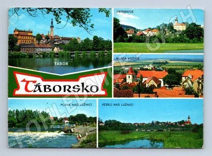 Pohlednice Táborsko - více pohledů, koláž (M10321)