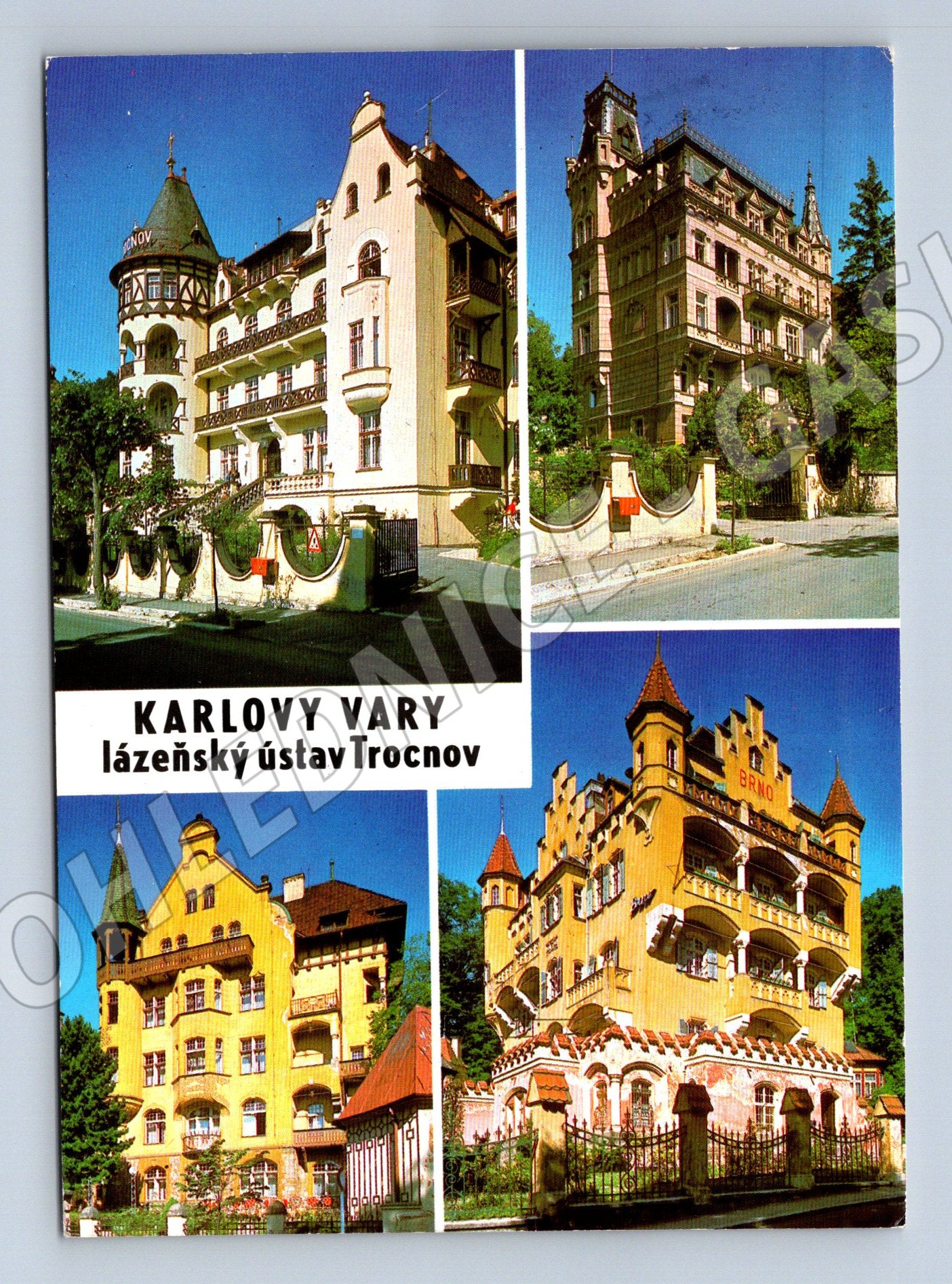 Pohlednice Karlovy Vary lázeňský ústav Trocnov (M10322)