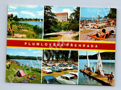 Pohlednice Plumlovská přehrada – zámek Plumlov (M10324)