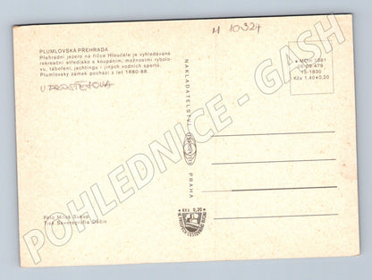 Pohlednice Plumlovská přehrada – zámek Plumlov (M10324)