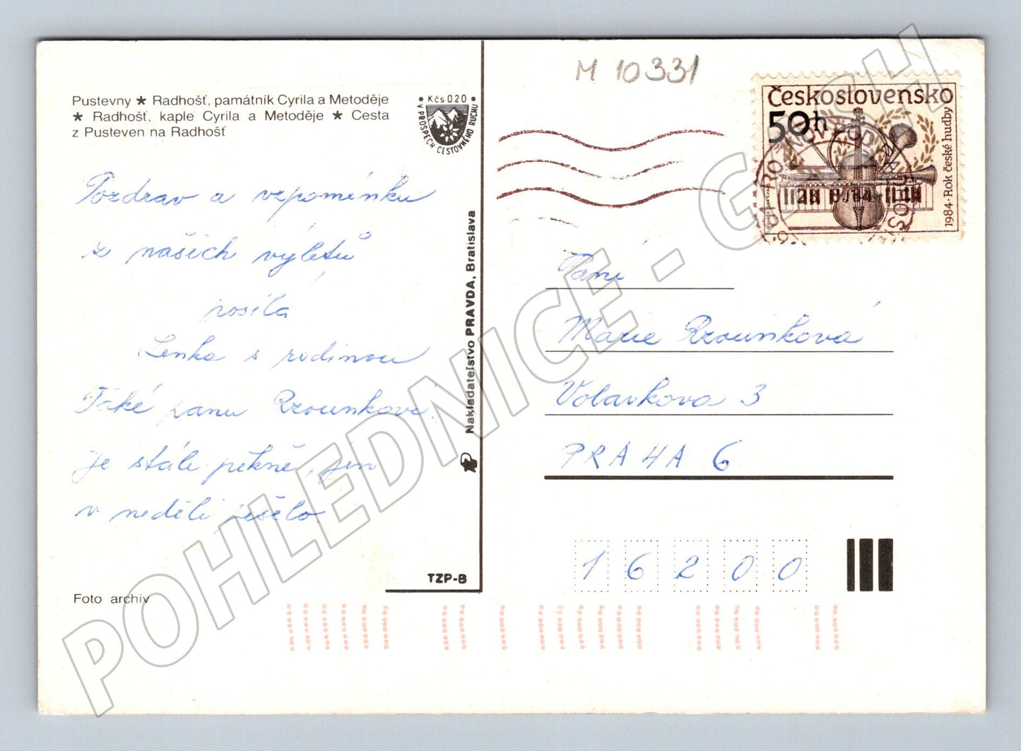 Pohlednice Pozdrav z Beskyd – Pustevny, Radhošť (M10331)