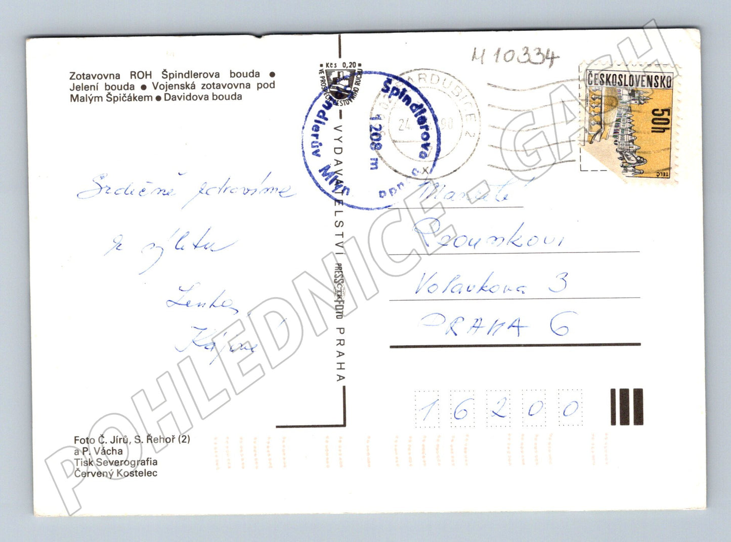 Pohlednice Pozdrav z Krkonoš (M10334)