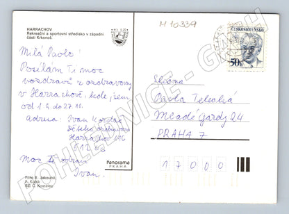 Pohlednice Harrachov Krkonoše – historická koláž (M10339)