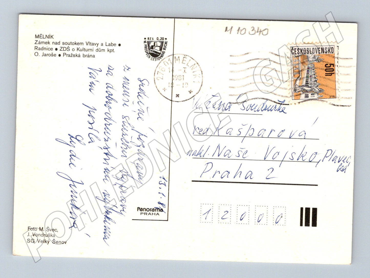 Pohlednice Mělník víceobrázková (M10340)