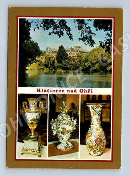 Pohlednice Klášterec nad Ohří – zámek, muzeum porcelánu (M10349)
