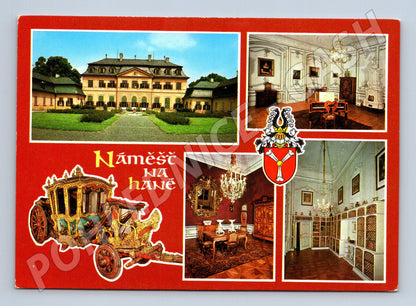 Pohlednice Náměšť na Hané – zámek, interiéry a park (M10350)