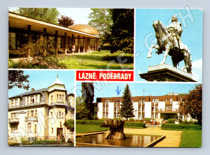 Pohlednice Lázně Poděbrady – více záběrů (M10353)