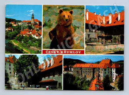 Pohlednice Český Krumlov Hrad a zámek - více záběrů (M10354)