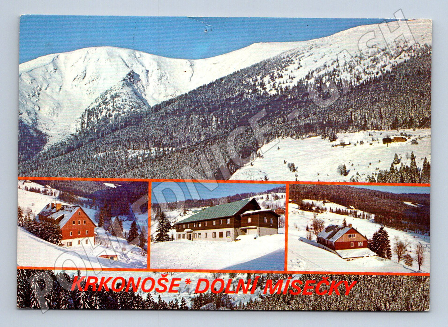 Pohlednice Krkonoše Dolní Mísečky – zimní krajina (M10367)