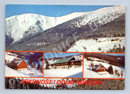 Pohlednice Krkonoše Dolní Mísečky – zimní krajina (M10367)