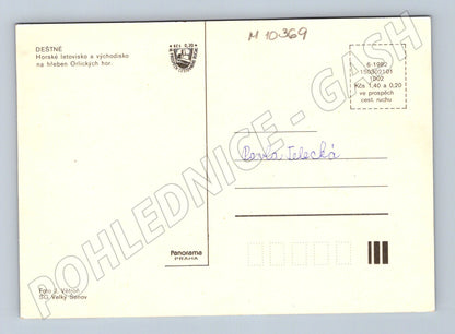Pohlednice Deštné v Orlických horách 1982 Panorama (M10369)