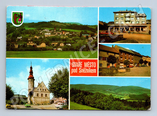 Pohlednice Staré Město pod Sněžníkem – více pohledů (M10371)