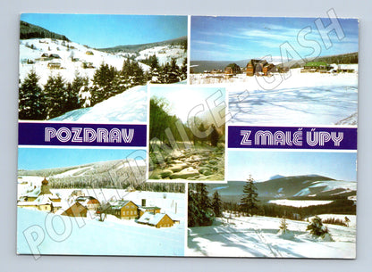 Pohlednice Pozdrav z Malé Úpy – zimní Krkonoše (M10374)
